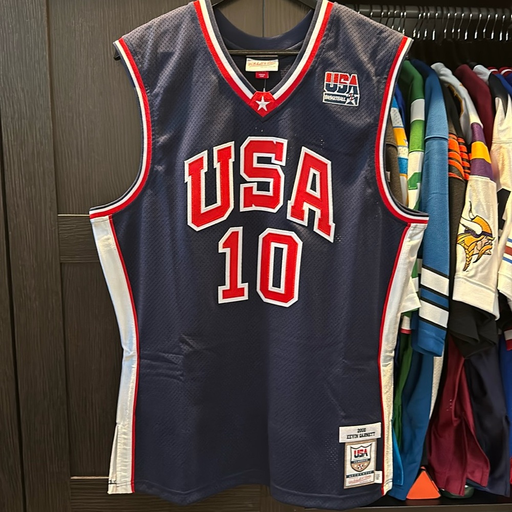 Kevin Garnett USA Basketball Mitchell & Ness 2000 Authentic Jersey - Navy